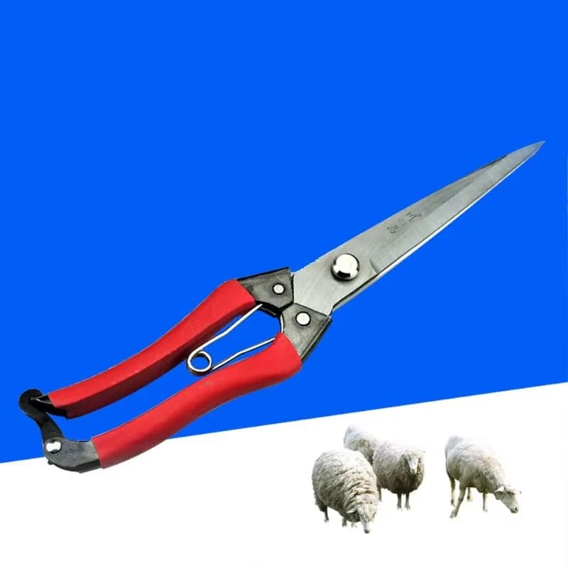 Sheep Shears | Spring-Loaded Manganese Steel Blades | Farm & Pet Shearing Tool - Thumbnail 5