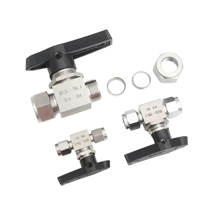 Stainless Steel Compression Ball Valve | Flush Valve | Water, Gas, Fuel - Thumbnail 5