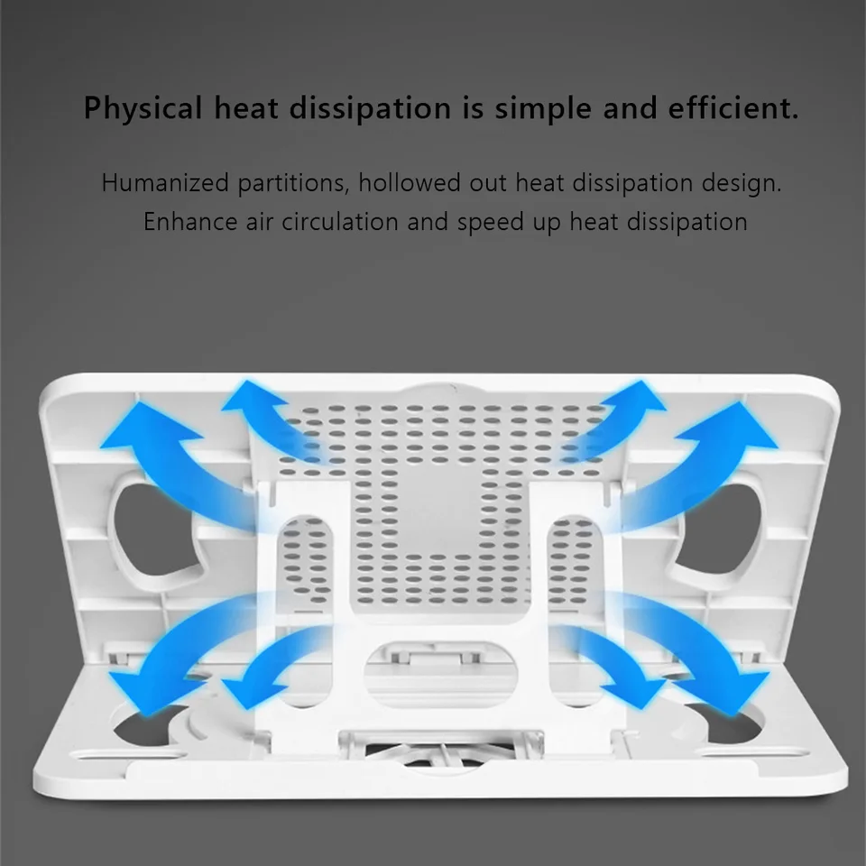 Adjustable Laptop Stand | Foldable Desktop Holder | Cooling Bracket - Thumbnail 6