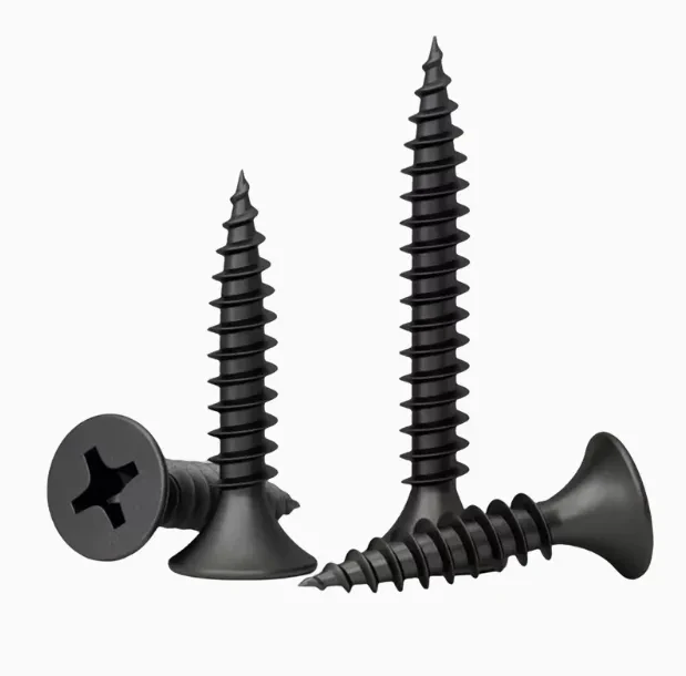 Self-Tapping Screws M3.5 Black, multiple on a white background.