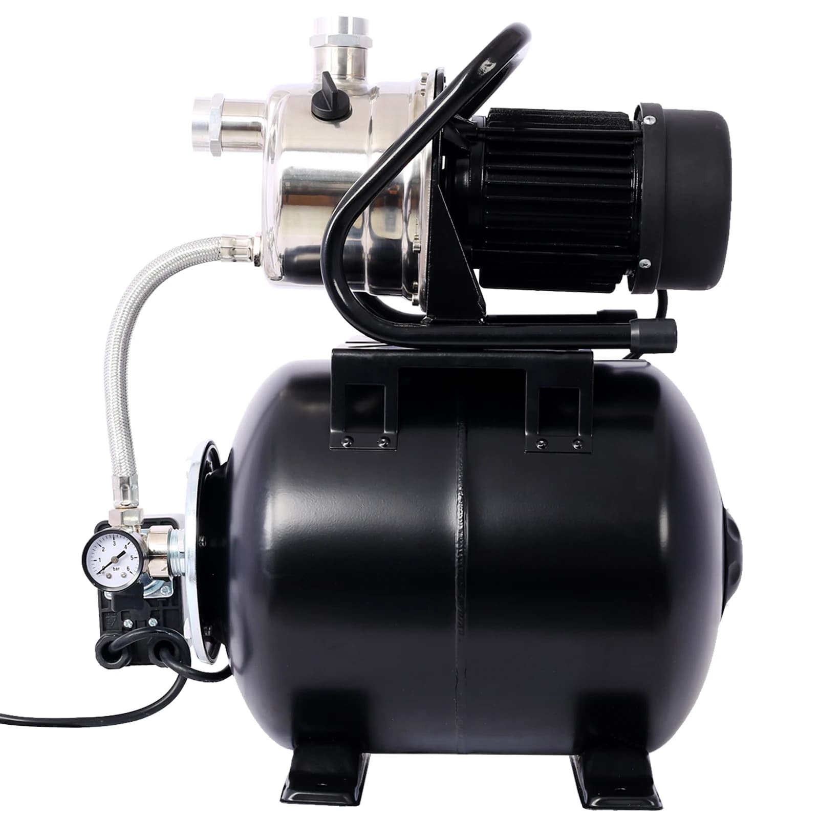 Water Booster Pump | 1.6HP with Pressure Tank | Garden & Lawn Irrigation System - Thumbnail 2