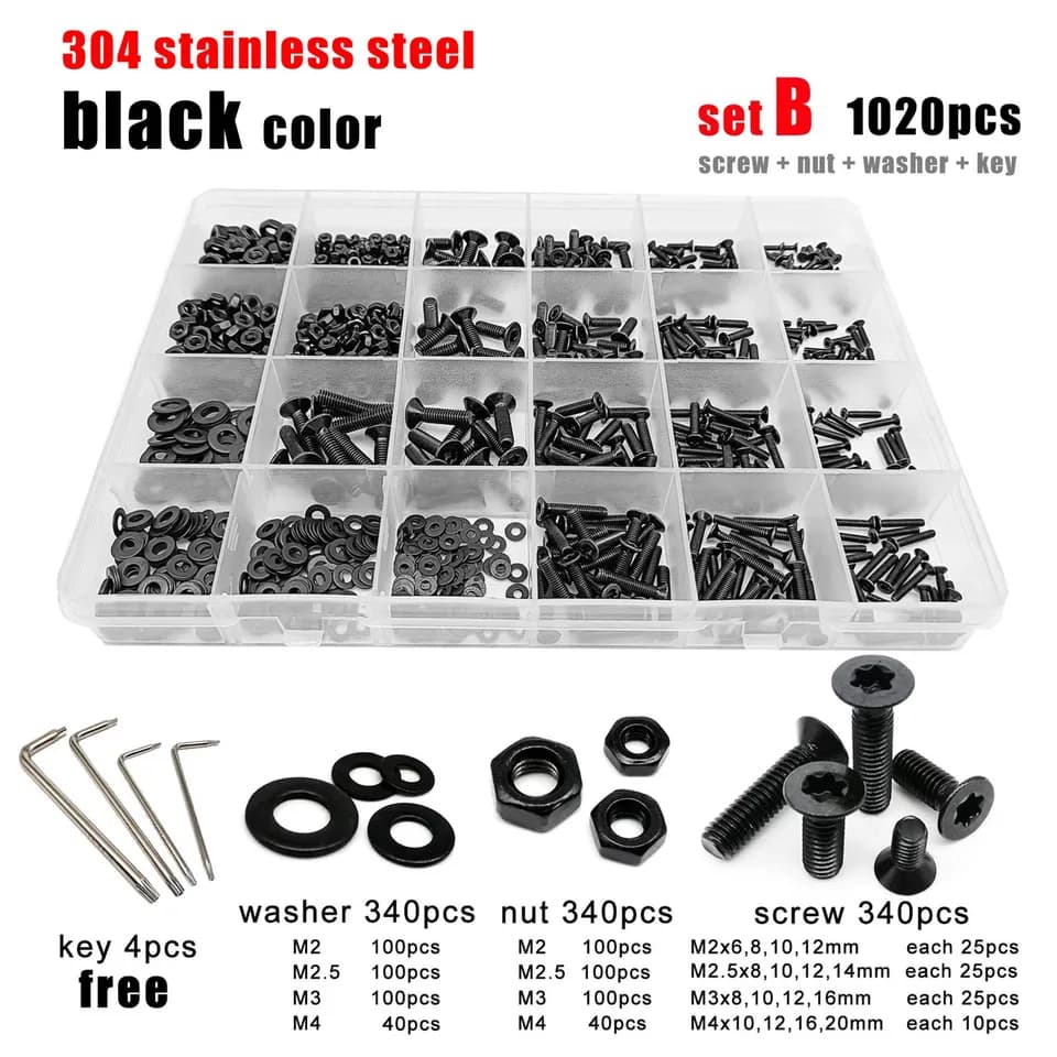 Torx Deck Screws | M2-M5 Assortment Kit | 304 Stainless Steel - Thumbnail 2