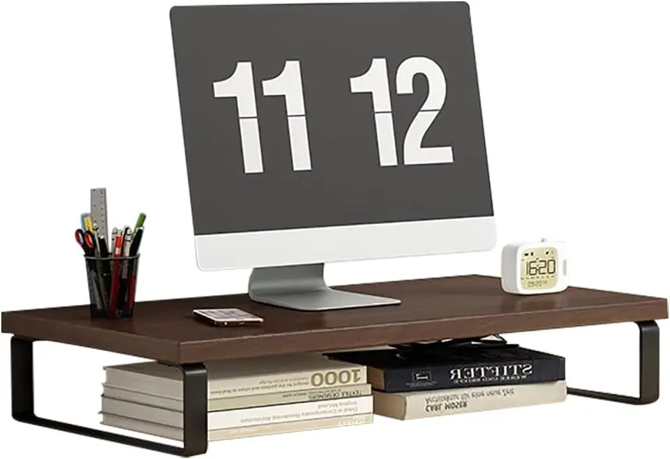 Monitor Stand | Ergonomic Desk Riser | Sturdy Desktop Organiser Shelf - Thumbnail 2