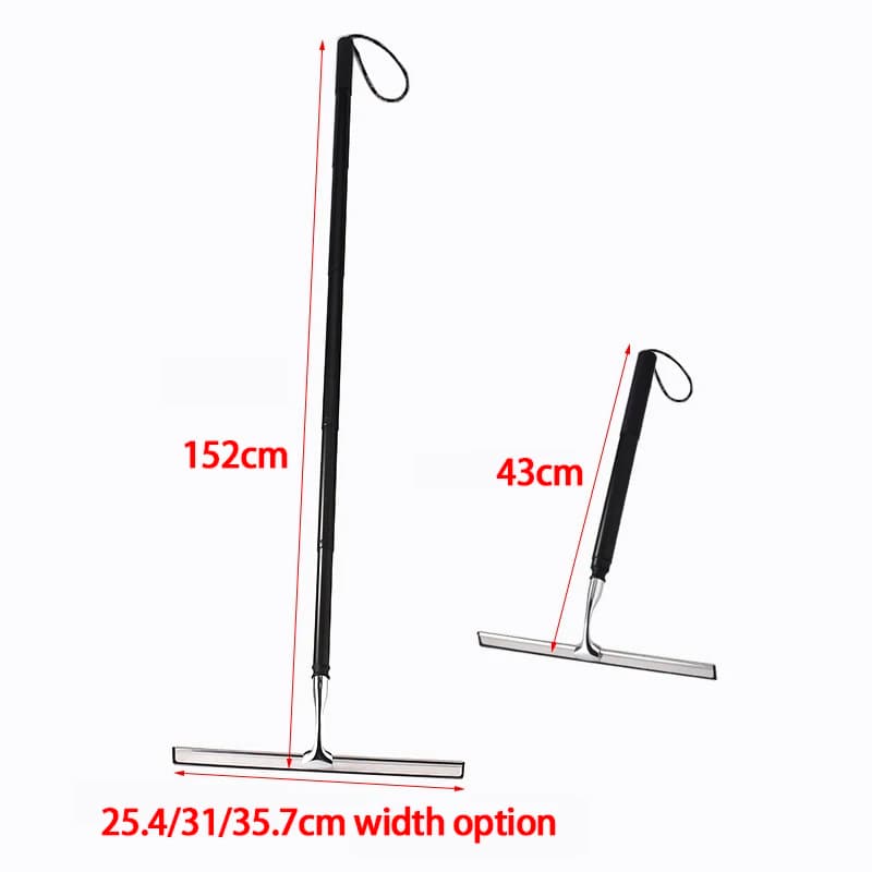 Telescopic Window Squeegee Cleaning Kit | 12-59'' Extendable | Glass & Shower Doors - Thumbnail 3