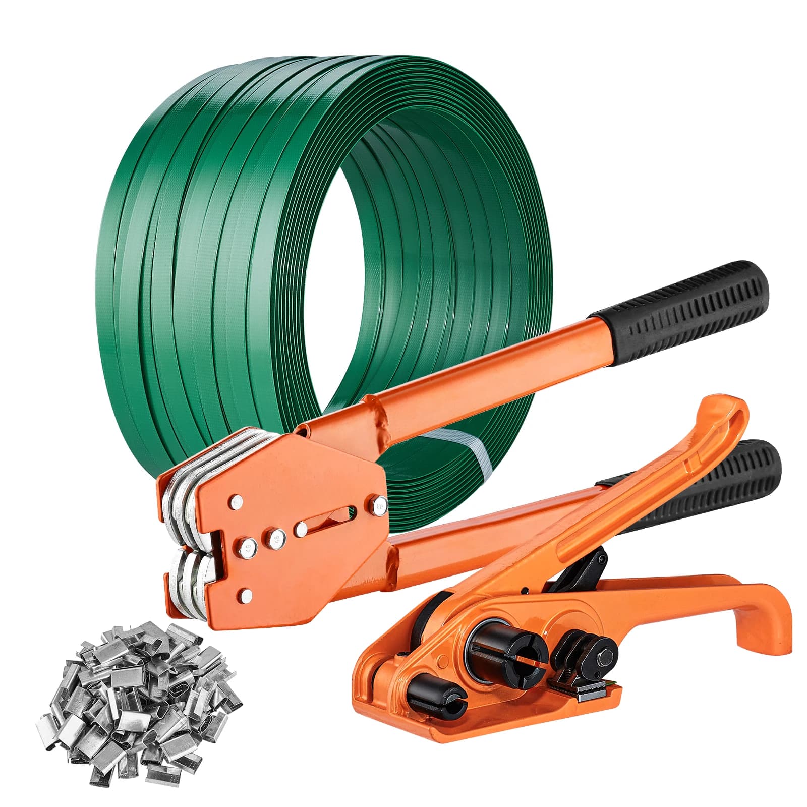 Manual Strapping Tool Kit | Heavy-Duty PET Band & Metal Seals | Secure Packing & Bundling Solution - Image 1