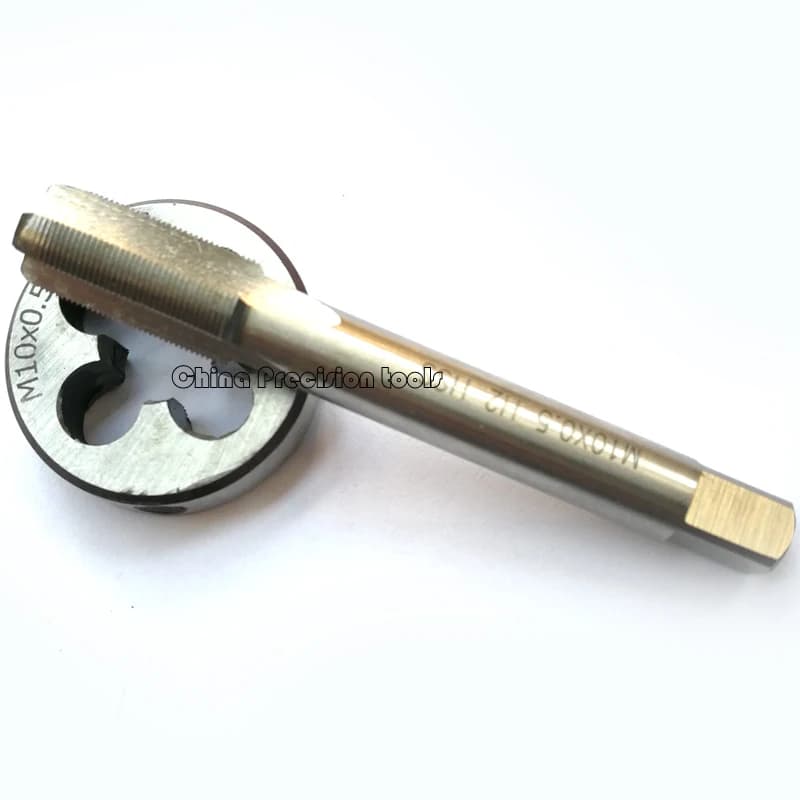 M10 HSS Tap & Die Set | Metric Fine Thread | Right Hand M10x1.5, M10x1.25, M10x1, M10x0.75, M10x0.5 - Thumbnail 5
