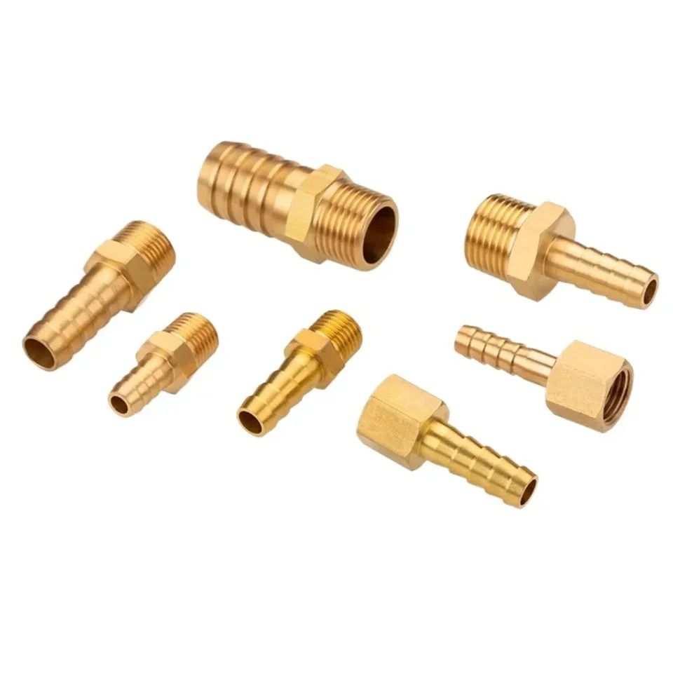 Flexible Pan Connector | NPT Female x Hose Barb Brass Fitting | Fuel Pipe Coupler - Thumbnail 5