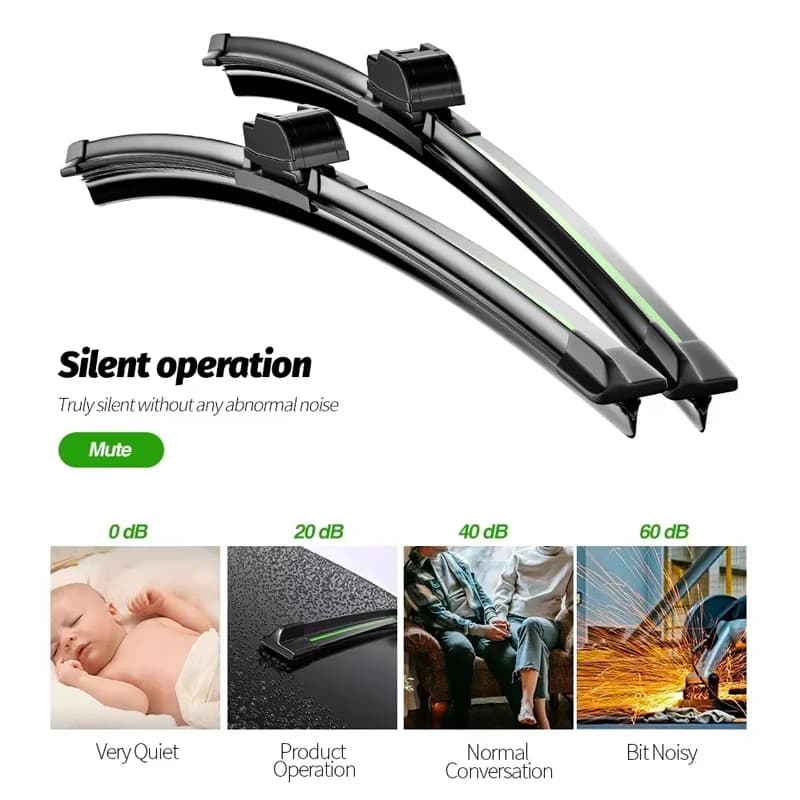 26 Inch Wiper Blades for Peugeot 3008 | All-Weather Natural Rubber | 2008-2024 - Thumbnail 5