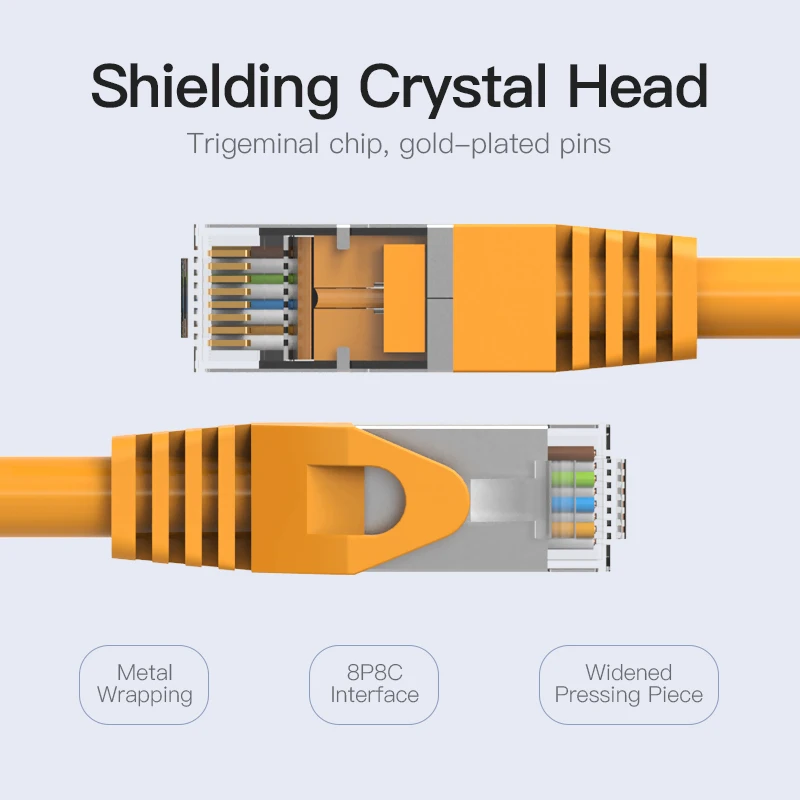 Ethernet Cable Cat6a UTP | RJ45 Patch Cord | Router & Modem Compatible - Thumbnail 4