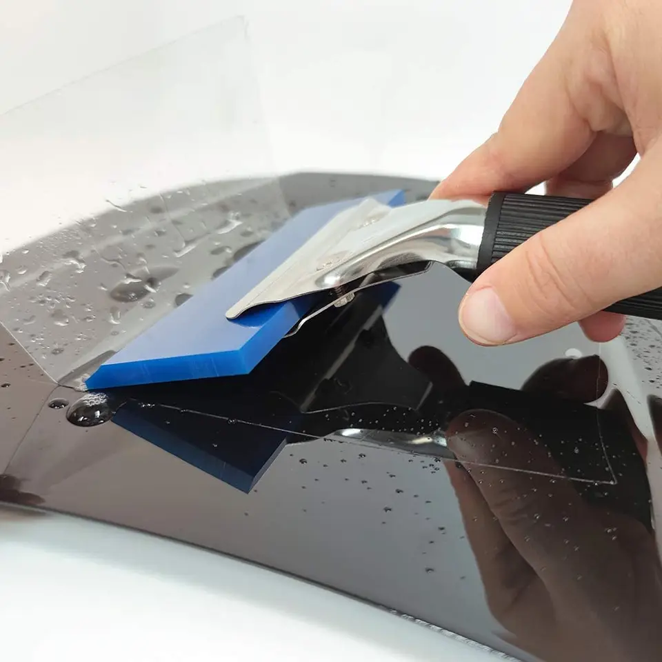 Window Squeegee | BlueMax Rubber Blades | Glass Cleaning & Film Wrapping - Thumbnail 7