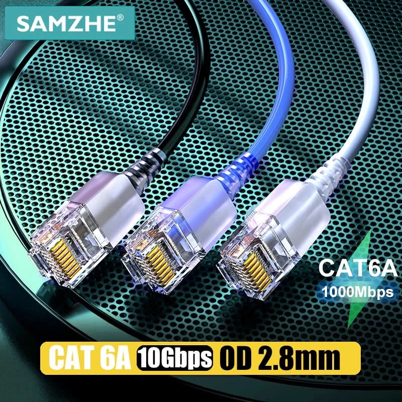 Cat6A Ethernet Cable | UTP Patch Lead | Gigabit Network for PC & Router - Thumbnail 2