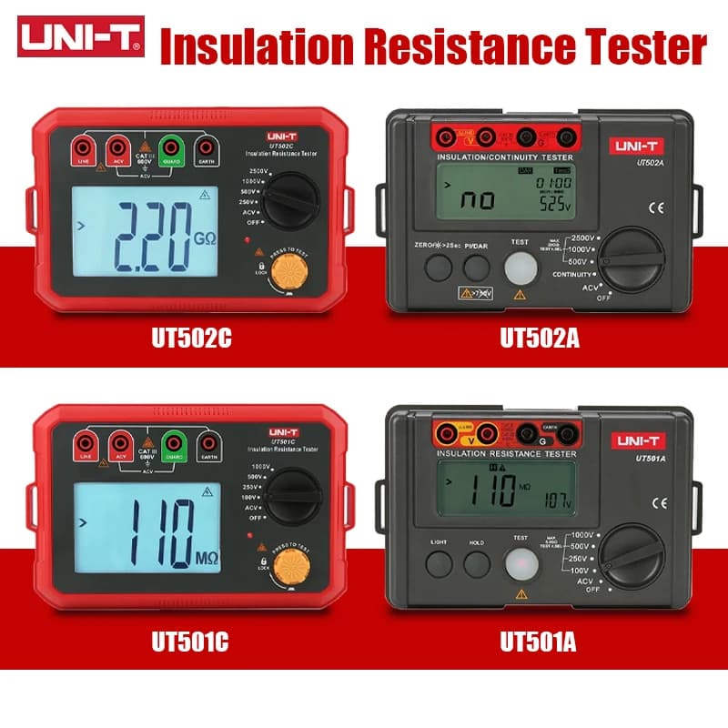 UNI-T UT501A Insulation Tester Proving Unit | 1000V Megohmmeter | Digital Ohm Meter - Thumbnail 3