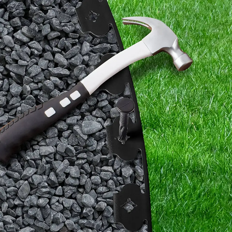 Panacea Metal Landscape Edging Kit | Weatherproof & Flexible | Easy Install with 30 Spikes - Thumbnail 4