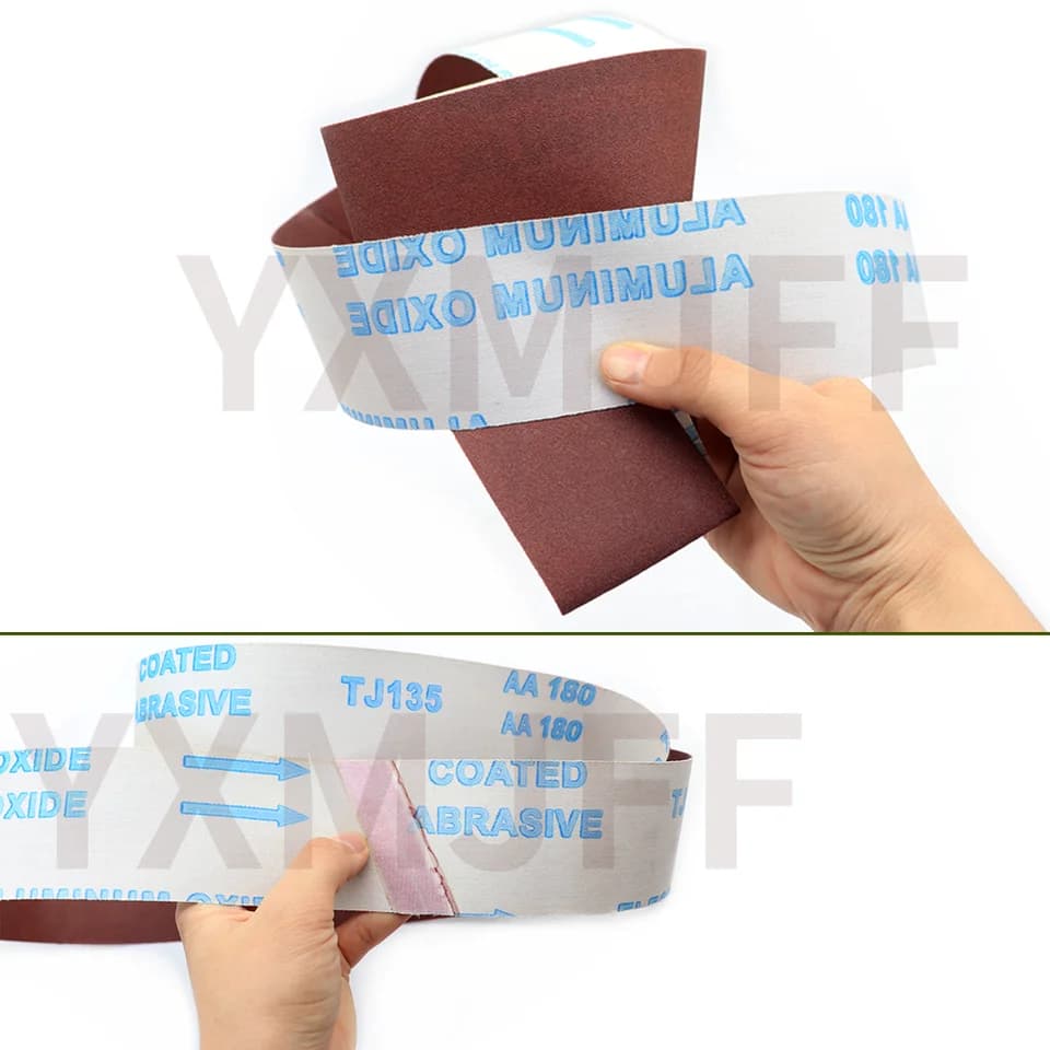 50x2100mm Sanding Belts | Aluminum Oxide Abrasive | For Wood & Metal - Thumbnail 5