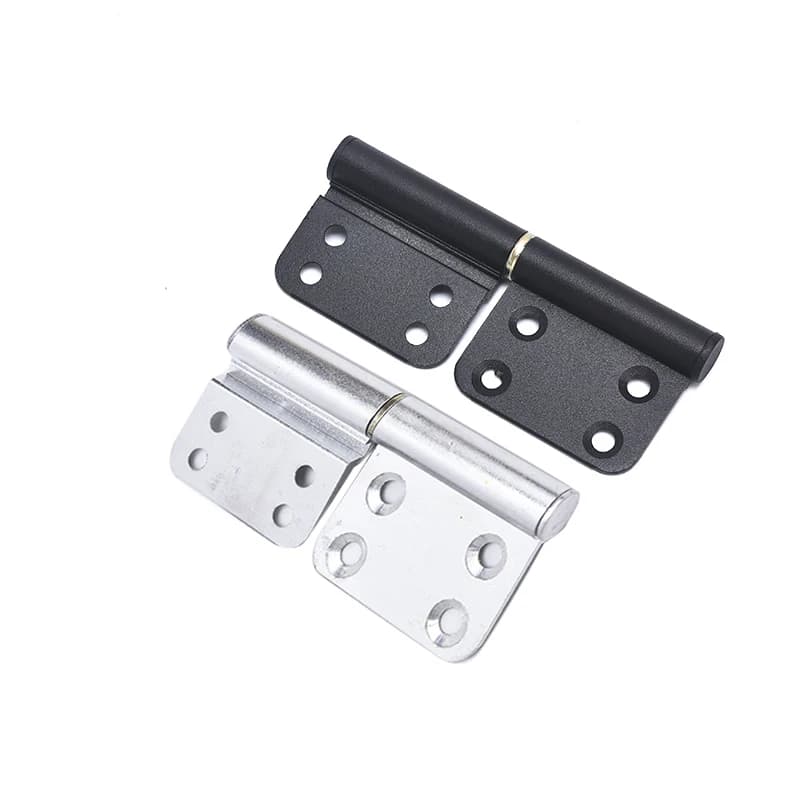4 Inch Aluminum Flag Hinge | Detachable Black Kitchen Door Hinge | X2 Set Hardware - Image 1