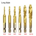 6Pcs Golden Long