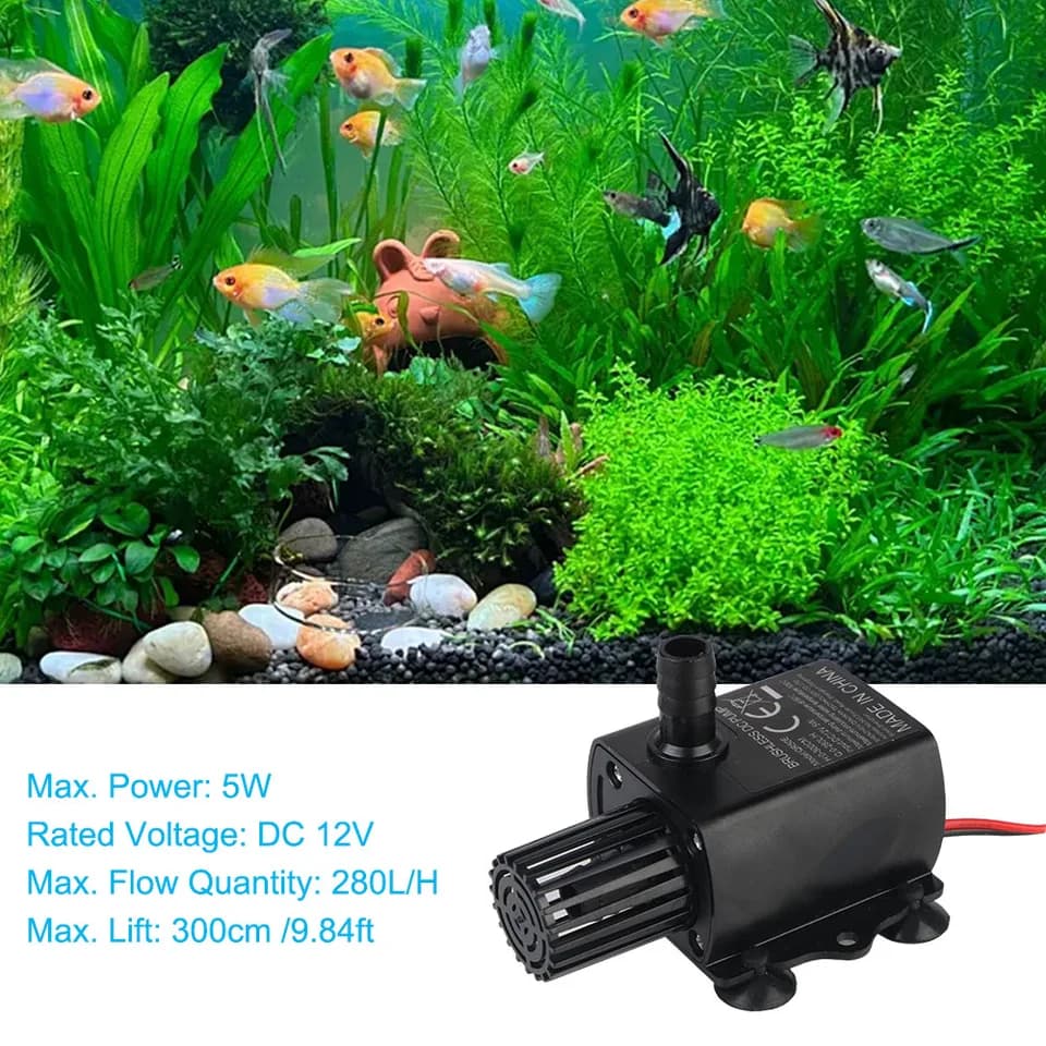Condensate Pump AC 12V 5W | 280L/H Lift 300cm | Ultra-quiet Submersible - Thumbnail 6