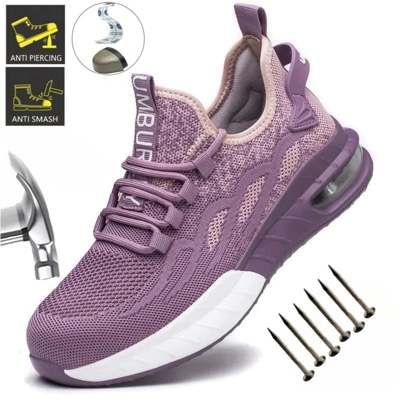 Women's Steel Toe Cap Boots | Puncture Proof & Breathable | Work Safety Trainers - Thumbnail 3