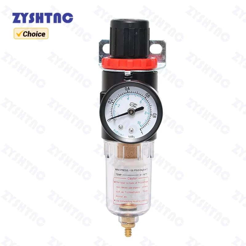 AFR-2000 1/4 Pneumatic Filters AFR2000 Pneumat Filter For Air Compressor Moisture Separator Pressure Regulator Oil Water - Thumbnail 2