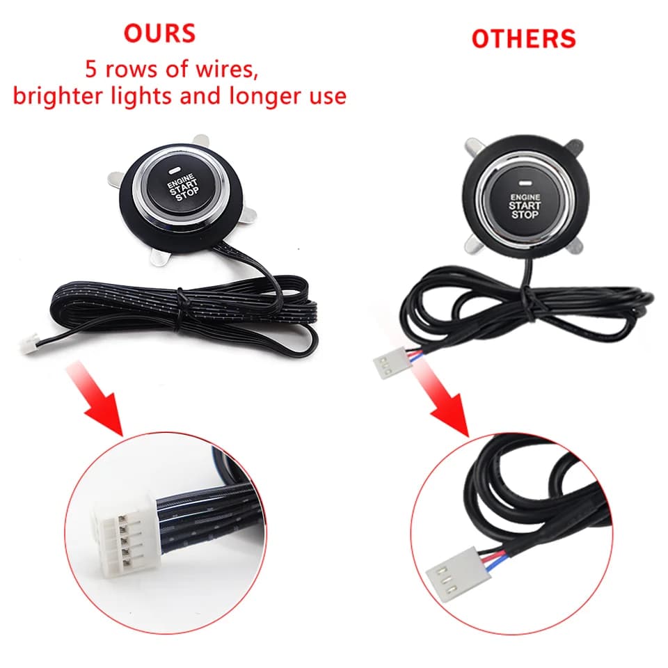 Remote Car Starter System | Push-to-Start Button | Engine Ignition Kit - Thumbnail 4