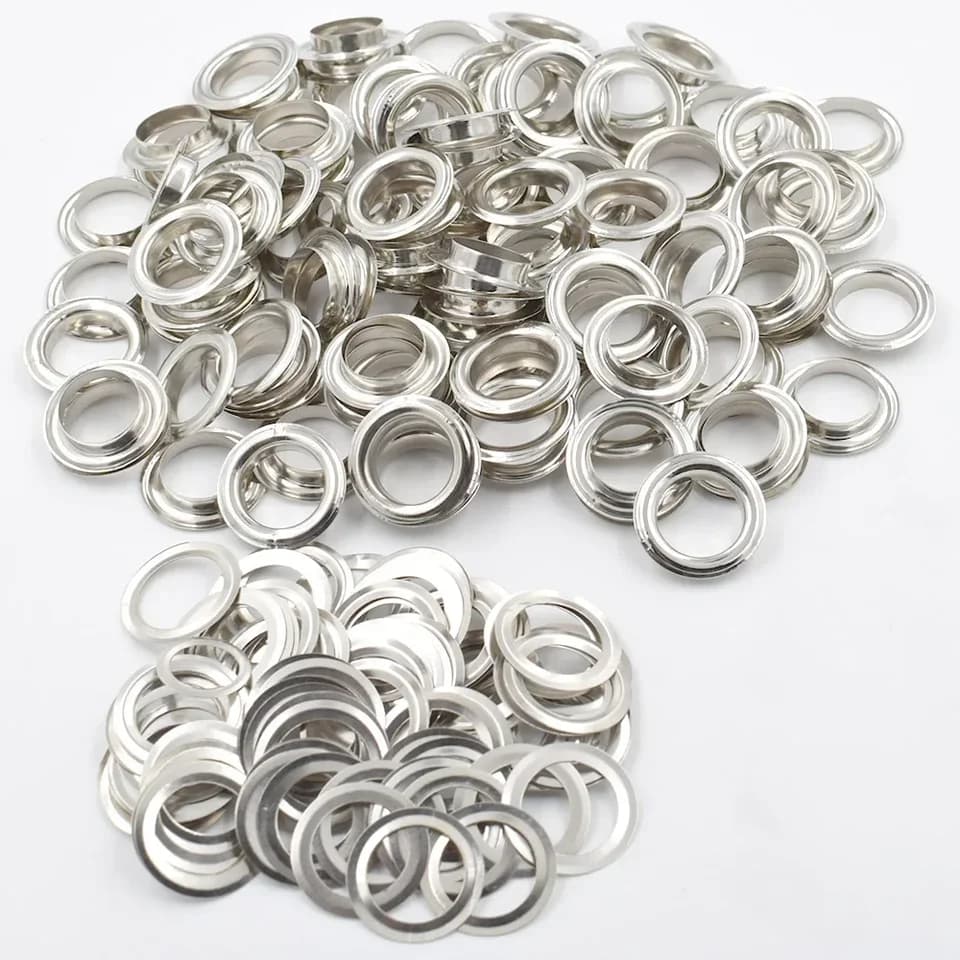 Heavy-Duty Tarpaulin Eyelets | 1000 Metal Grommet Sets with Washers - Thumbnail 5