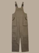 Dark khai bib pants