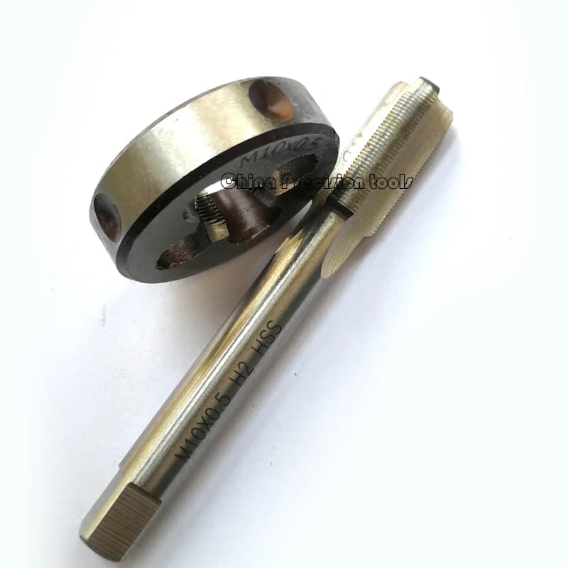 M10 HSS Tap & Die Set | Metric Fine Thread | Right Hand M10x1.5, M10x1.25, M10x1, M10x0.75, M10x0.5 - Thumbnail 7