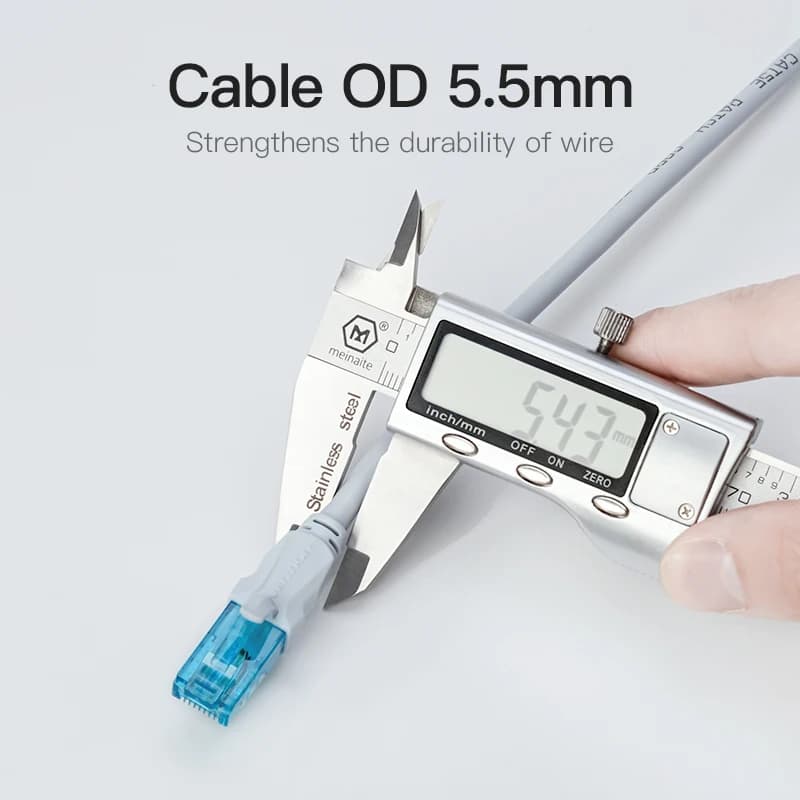 Cat5e Ethernet Cable UTP RJ45 | 0.75m-20m for PC Router | Industrial Grade - Thumbnail 7