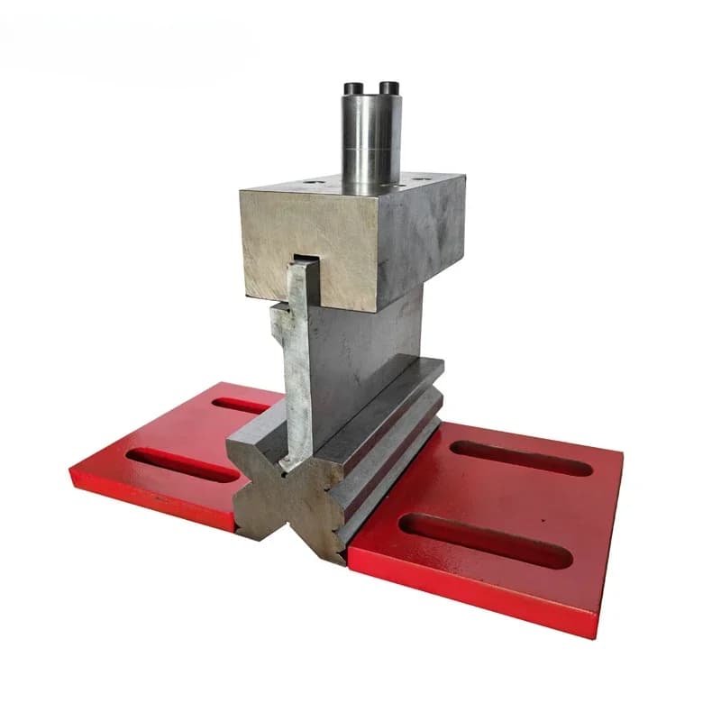 Premium hydraulic press brake die matrix tool for CNC bending, featuring high-grade steel construction and precision-ground forming surfaces.