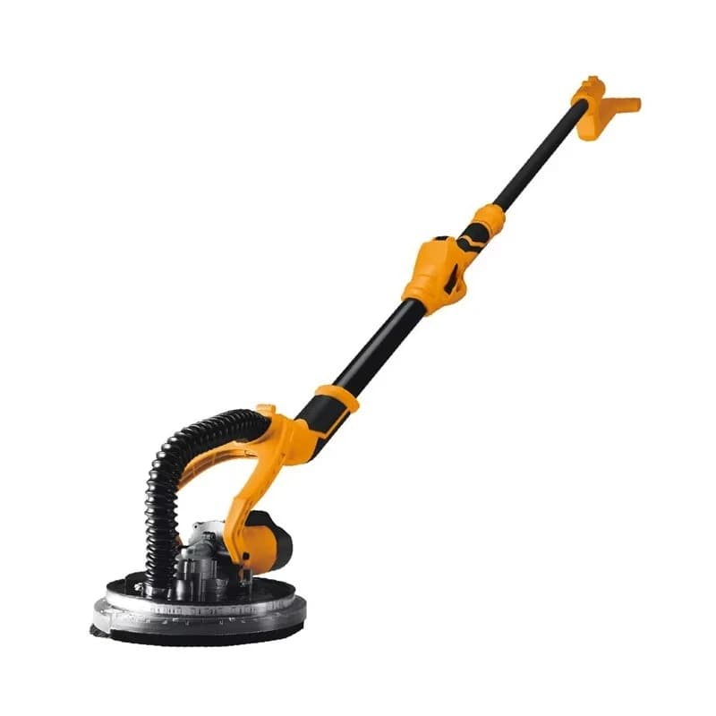 Portable drywall sander with vacuum, LED light, and adjustable power (750W-1280W) for wall putty polishing and grinding.