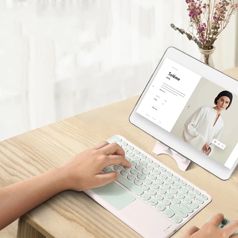 Wireless Keyboard with Touchpad | Multi-language for iPad Pro/Air, Android & Windows Tablets - Thumbnail 4