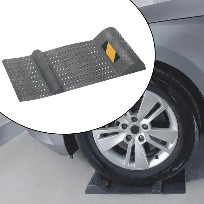 Wheel Chocks | Professional Parking Guide | Floor Stop Aid Mat - Thumbnail 2