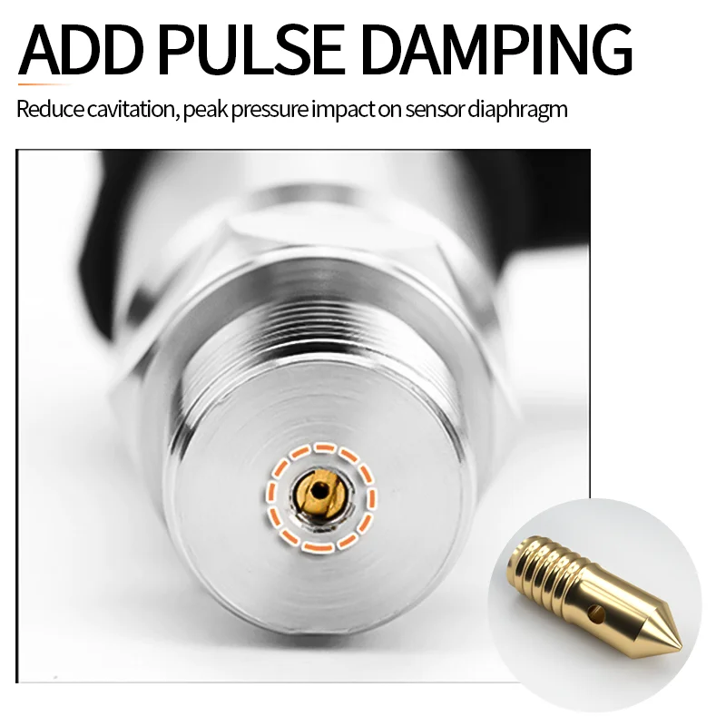 Industrial Pressure Transmitter G1/4 | 4-20mA 0-10V Output | Water Oil Fuel Air - Thumbnail 5