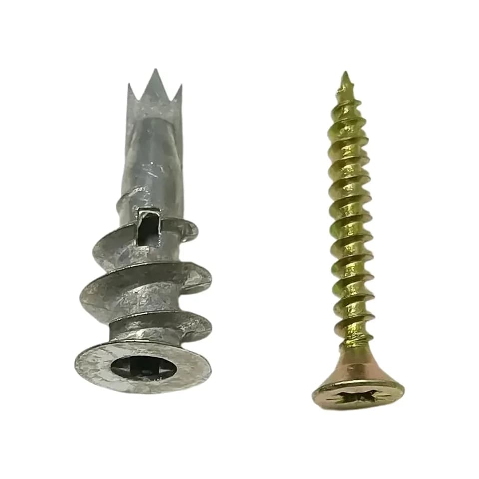 Plasterboard Fixings | Zinc Alloy Self-Drilling Anchors | With Screws - Thumbnail 2