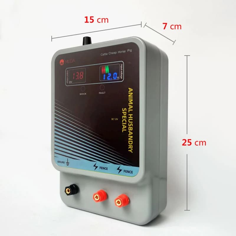 Electric Fence Energiser Controller | 12V Adjustable Voltage | Livestock & Horse Fence Post Spike - Thumbnail 5