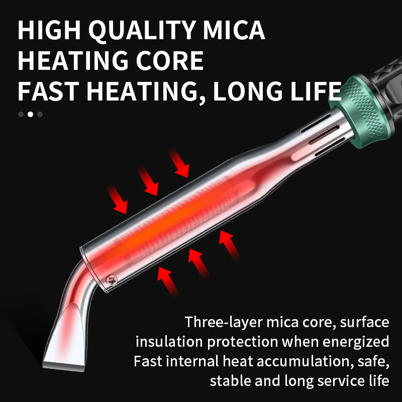 Electric Soldering Iron | 220V High Power, Adjustable Temp | Repair Tool with Indicator - Thumbnail 3