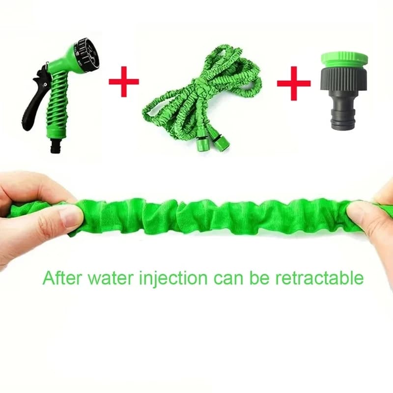 Expandable Garden Hose | High-Pressure Multi-Function | Cleaning & Watering - Thumbnail 3