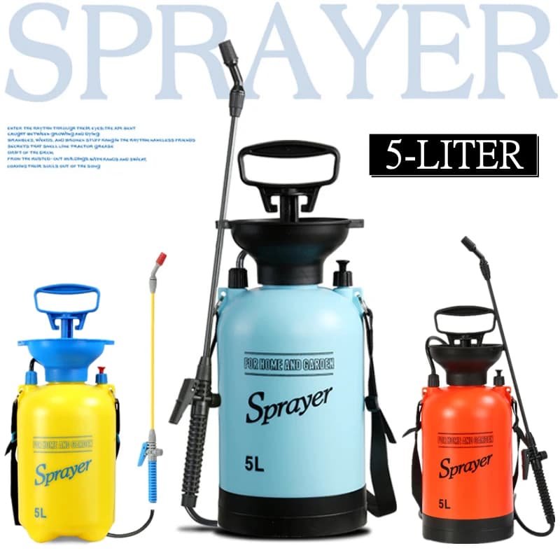 3/5L Pressure Hand Sprayer | Garden & Disinfection | Watering Can Tool - Thumbnail 3