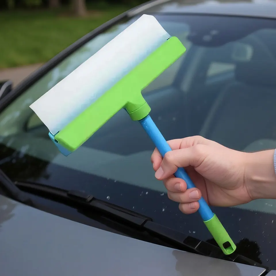 Window Cleaning Kit | 12 Silicone Blade & T-Bar | Shower Glass - Thumbnail 2