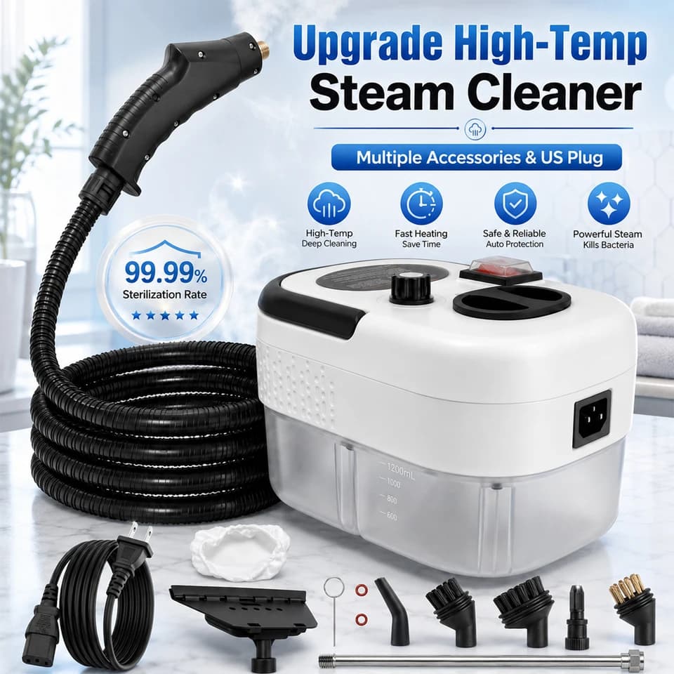 Carpet Spot Cleaner | 2500W Portable Steamer | 110V with Accessories - Thumbnail 3