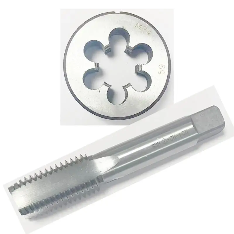 Thread Tap and Die Set | Metric M10-M18 Round Dies | For Thread Repair - Thumbnail 4