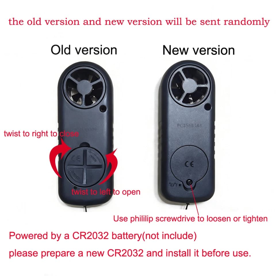 Digital Pocket Anemometer | 0-30m/s Wind Speed Meter | LCD Backlight Airflow - Thumbnail 3