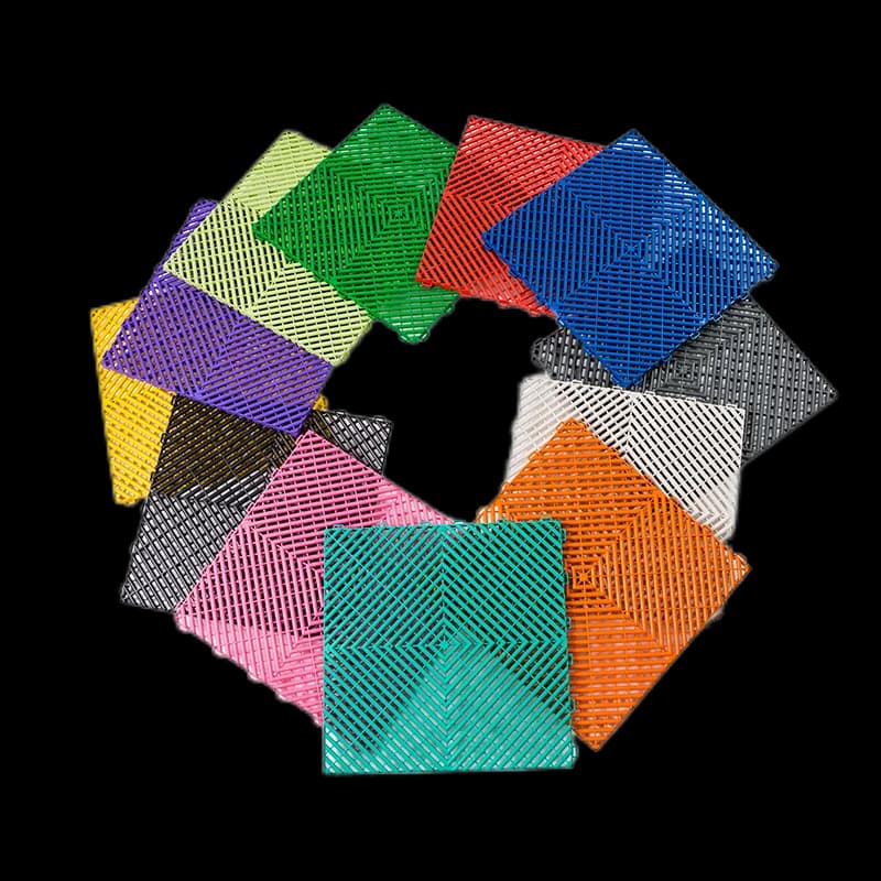 Interlocking Garage Floor Tile | Heavy Duty Plastic Grid | Workshop & Showroom - Thumbnail 4