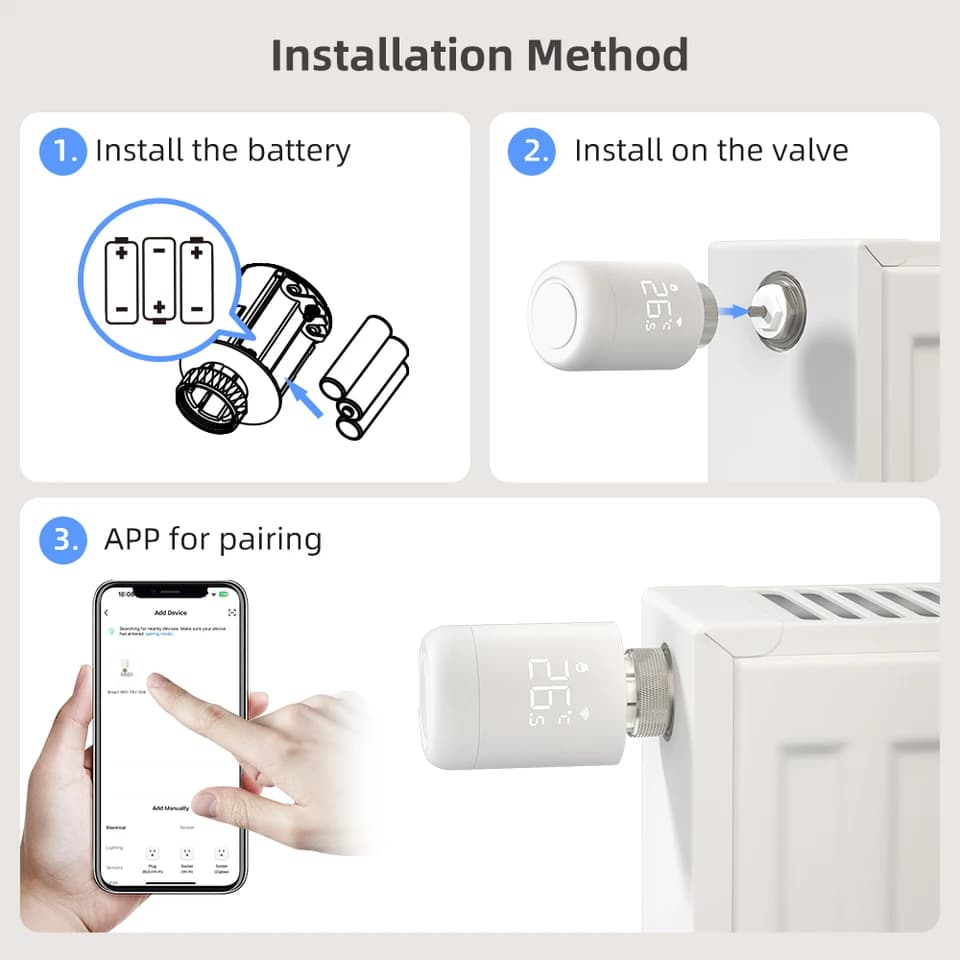 Thermostatic Radiator Valve | Wi-Fi Control | For Alexa & Google Home - Thumbnail 4