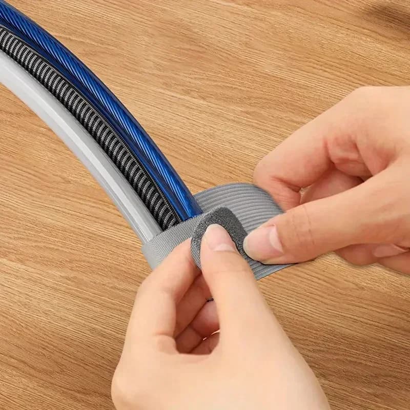 Cable Ties | Self-Adhesive Hook & Loop Straps | Desk Cord Organizer - Thumbnail 4