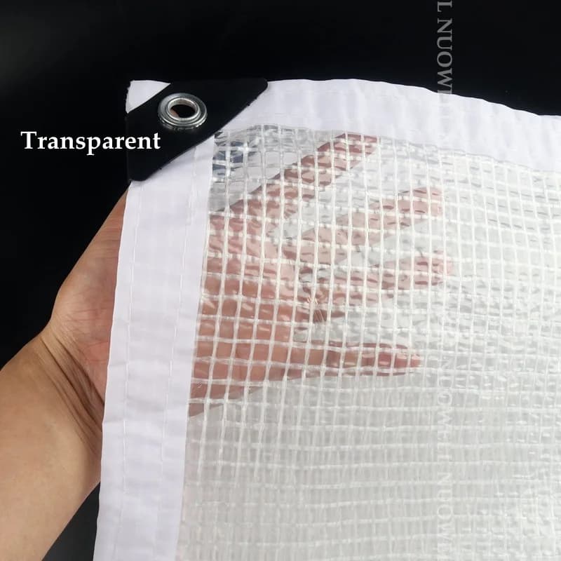 0.33mm Reinforced PE Tarpaulin | Rainproof Shelter Film | Terrace, Balcony & Plant Cover - Thumbnail 4