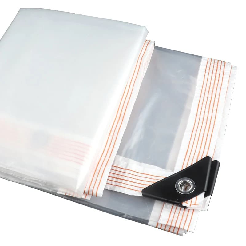Clear PE Tarpaulin | Heavy-Duty Waterproof Cover | Garden & Balcony Protection - Thumbnail 5