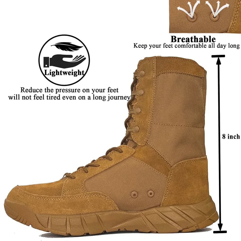 LAHORS® Waterproof Steel Toe Cap Boots | Lightweight Tactical | Outdoor Hiking & Training - Thumbnail 5