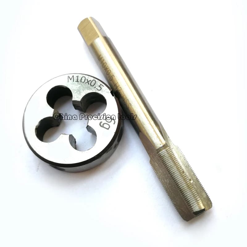 M10 HSS Tap & Die Set | Metric Fine Thread | Right Hand M10x1.5, M10x1.25, M10x1, M10x0.75, M10x0.5 - Thumbnail 3