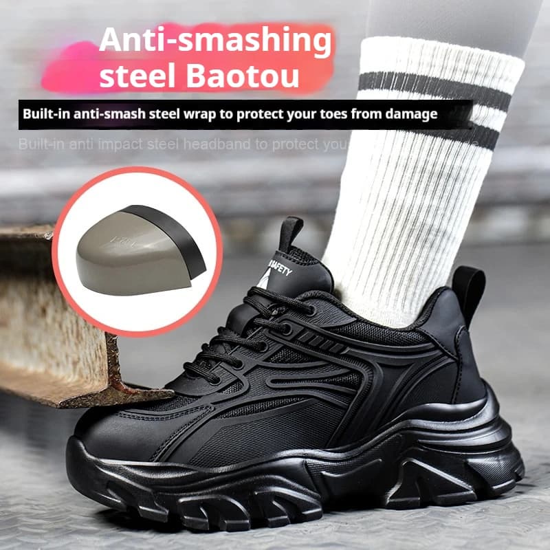 Safety Shoes Women | Steel Toe & Puncture-Proof | Lightweight Work Trainers - Thumbnail 4